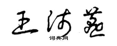曾庆福王沛燕草书个性签名怎么写