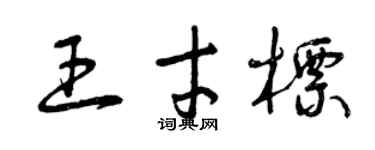 曾庆福王才标草书个性签名怎么写