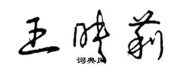 曾庆福王映莉草书个性签名怎么写