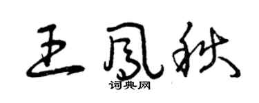 曾庆福王凤秋草书个性签名怎么写