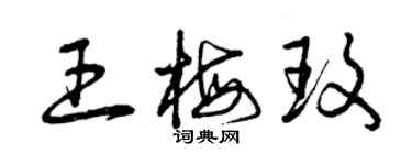 曾庆福王梅玫草书个性签名怎么写