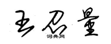 朱锡荣王召量草书个性签名怎么写