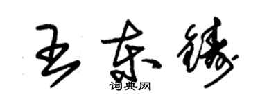 朱锡荣王东铸草书个性签名怎么写
