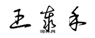 曾庆福王泰禾草书个性签名怎么写