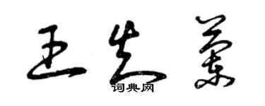 曾庆福王知兰草书个性签名怎么写