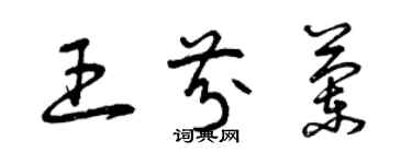 曾庆福王芬兰草书个性签名怎么写