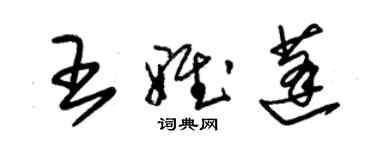 朱锡荣王雅蓬草书个性签名怎么写