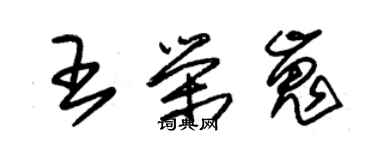 朱锡荣王荣嵬草书个性签名怎么写