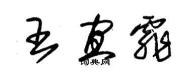 朱锡荣王宜霏草书个性签名怎么写
