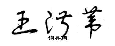曾庆福王淑苇草书个性签名怎么写
