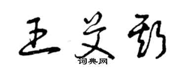 曾庆福王艾斯草书个性签名怎么写