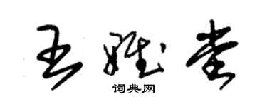 朱锡荣王雅堂草书个性签名怎么写