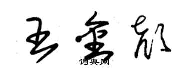 朱锡荣王金颜草书个性签名怎么写