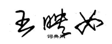 朱锡荣王映女草书个性签名怎么写