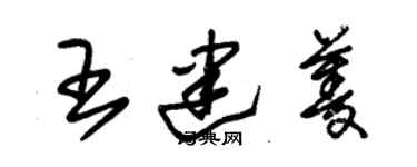朱锡荣王建菱草书个性签名怎么写