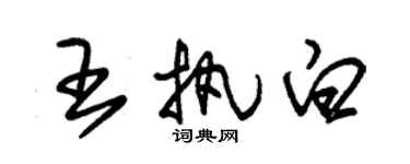朱锡荣王执白草书个性签名怎么写