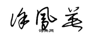 朱锡荣徐凤英草书个性签名怎么写