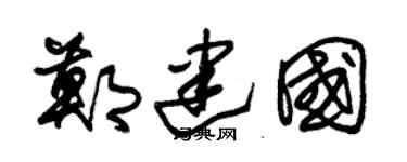 朱锡荣郑建国草书个性签名怎么写