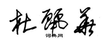 朱锡荣杜丽华草书个性签名怎么写