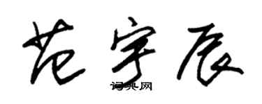 朱锡荣范宇辰草书个性签名怎么写