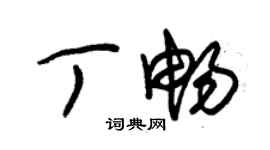 朱锡荣丁畅草书个性签名怎么写