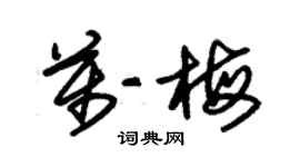 朱锡荣万梅草书个性签名怎么写