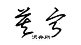 朱锡荣莫宁草书个性签名怎么写