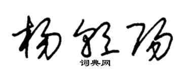 朱锡荣杨朝阳草书个性签名怎么写