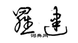 曾庆福罗建草书个性签名怎么写