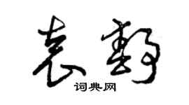 曾庆福袁静草书个性签名怎么写