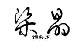 曾庆福梁晶草书个性签名怎么写
