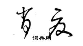 曾庆福肖夏草书个性签名怎么写