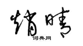 曾庆福赵晴草书个性签名怎么写