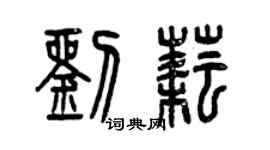 曾庆福刘耘篆书个性签名怎么写