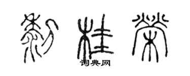 陈声远黎桂荣篆书个性签名怎么写