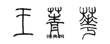 陈墨王菁华篆书个性签名怎么写