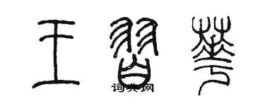 陈墨王习华篆书个性签名怎么写
