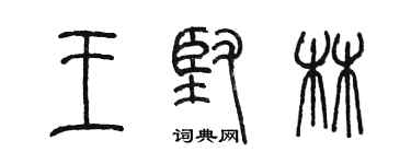 陈墨王坚林篆书个性签名怎么写
