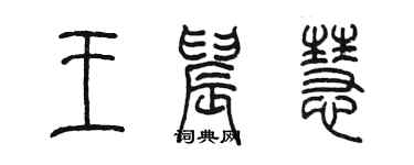 陈墨王晨慧篆书个性签名怎么写
