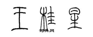 陈墨王桂星篆书个性签名怎么写