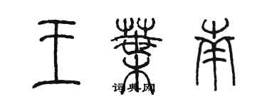 陈墨王叶南篆书个性签名怎么写