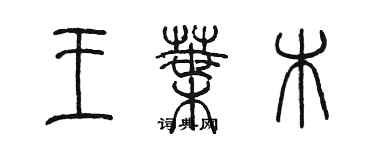 陈墨王叶木篆书个性签名怎么写