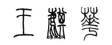 陈墨王麒华篆书个性签名怎么写