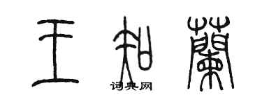 陈墨王知兰篆书个性签名怎么写