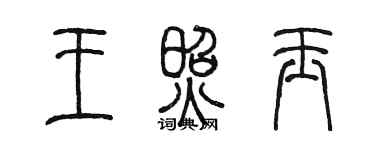 陈墨王照玉篆书个性签名怎么写