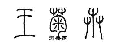 陈墨王菊卉篆书个性签名怎么写