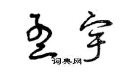 曾庆福孟宇草书个性签名怎么写