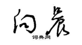 曾庆福向晨草书个性签名怎么写