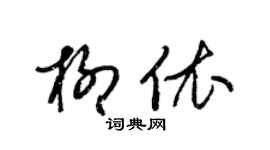 梁锦英柳依草书个性签名怎么写