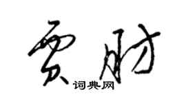 梁锦英贾肪草书个性签名怎么写